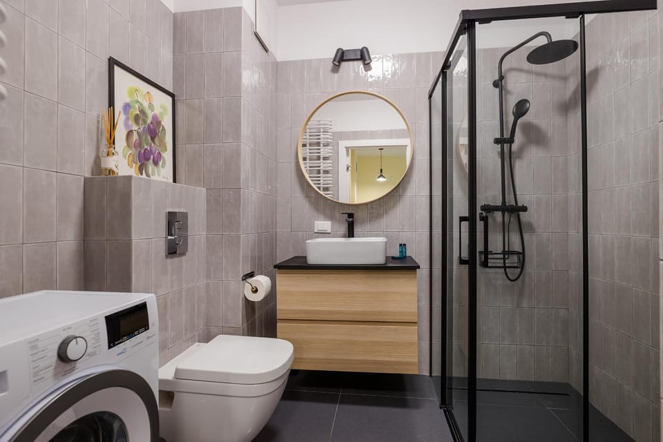 Shower, Toilet, Bathroom, washing machine