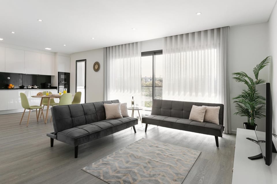 Living room, kitchen