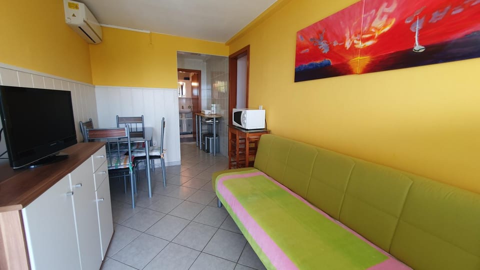 Communal lounge/ TV room, TV and multimedia, Living room, Seating area, Dining area, air conditioner