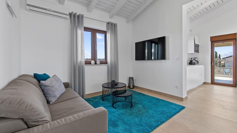 Living room, Seating area, Dining area, air conditioner