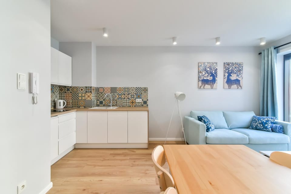 Kitchen or kitchenette, Living room