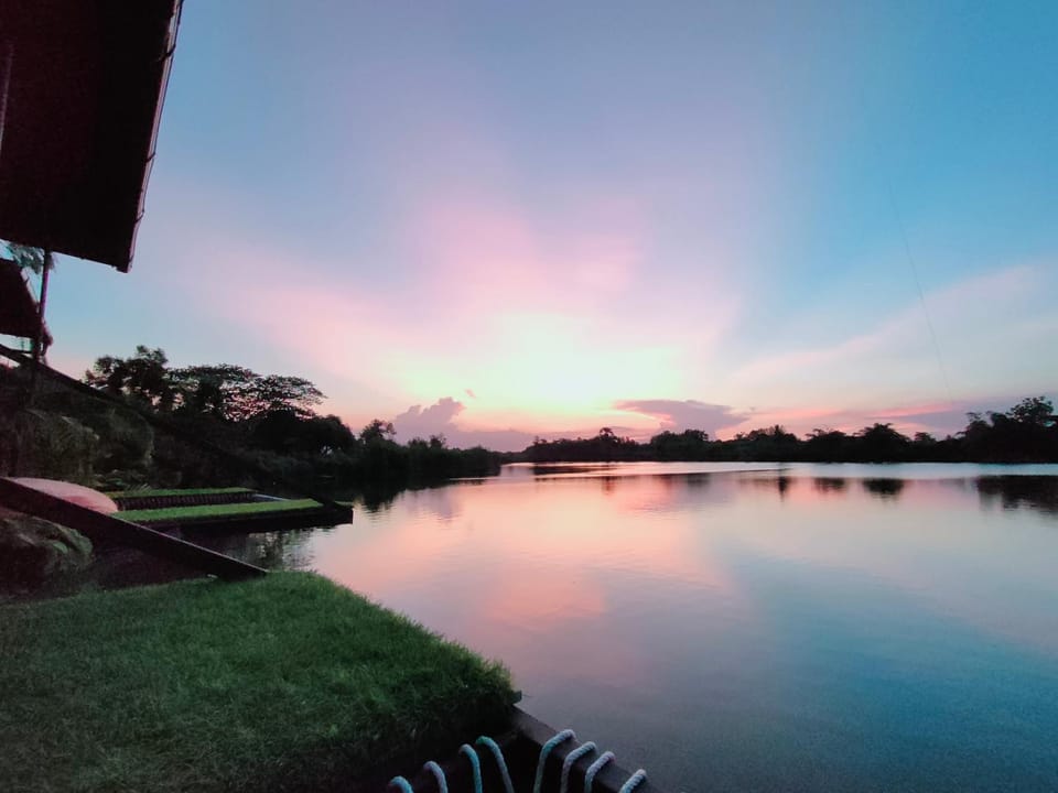 Natural landscape, Lake view, Sunset