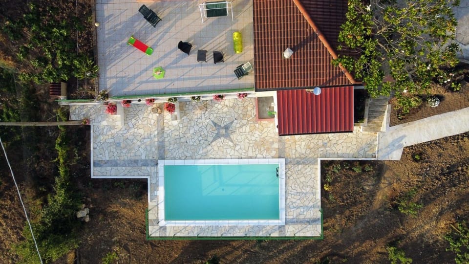 Bird's eye view, Balcony/Terrace, Pool view