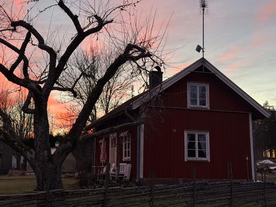 Property building, Sunset