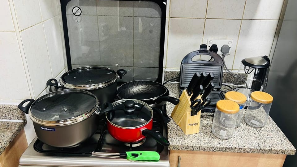Coffee/tea facilities, Kitchen or kitchenette, minibar, stove, toaster