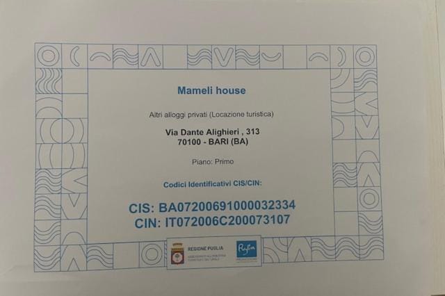 Mameli House Apartment in Bari
