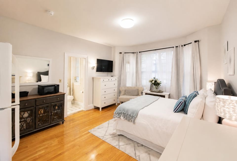 Spacious Studio, Coolidge Corner, Public Transpor Apartment in Brookline