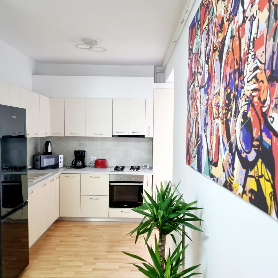 Living room, kitchen