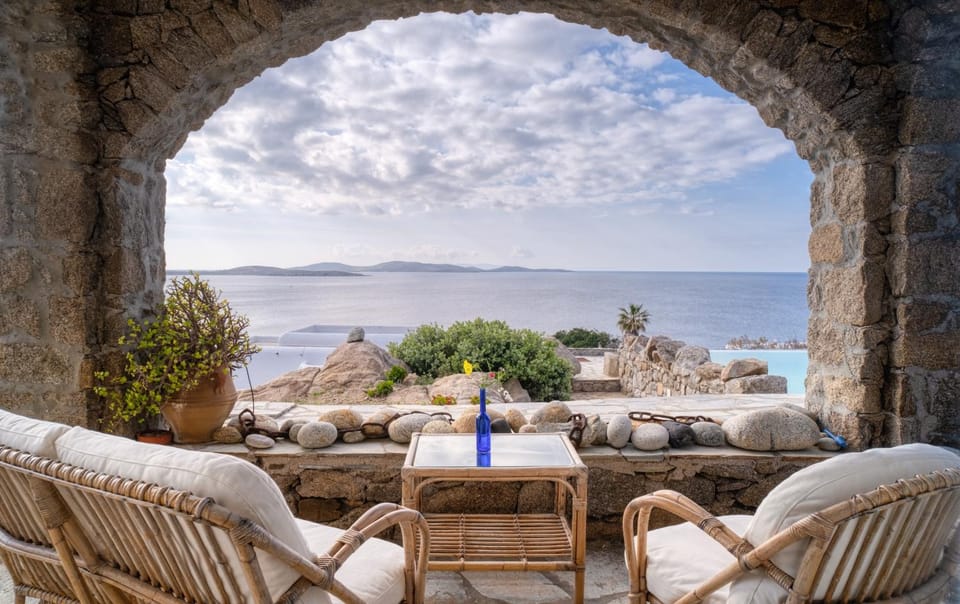 Patio, Seating area, Sea view