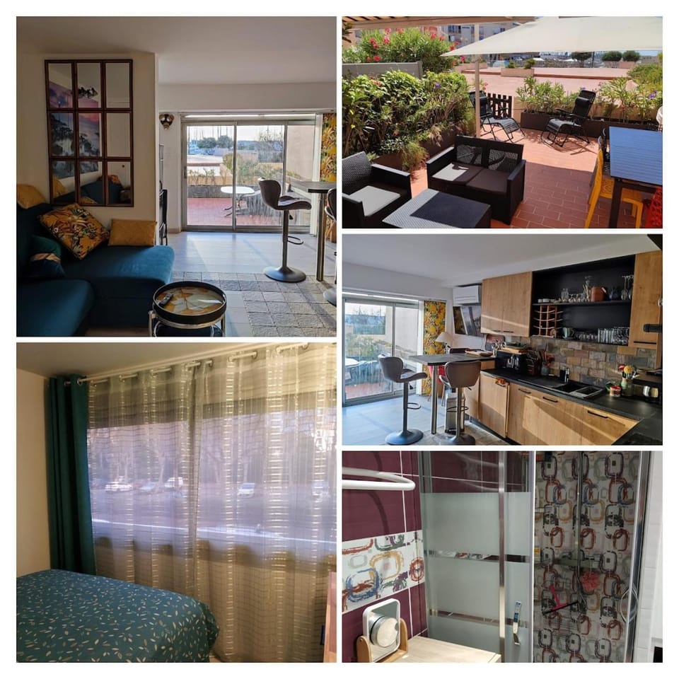 Magnifique appart neuf 6 pers CLIMATISE grande terrasse amenagee Apartment in Agde
