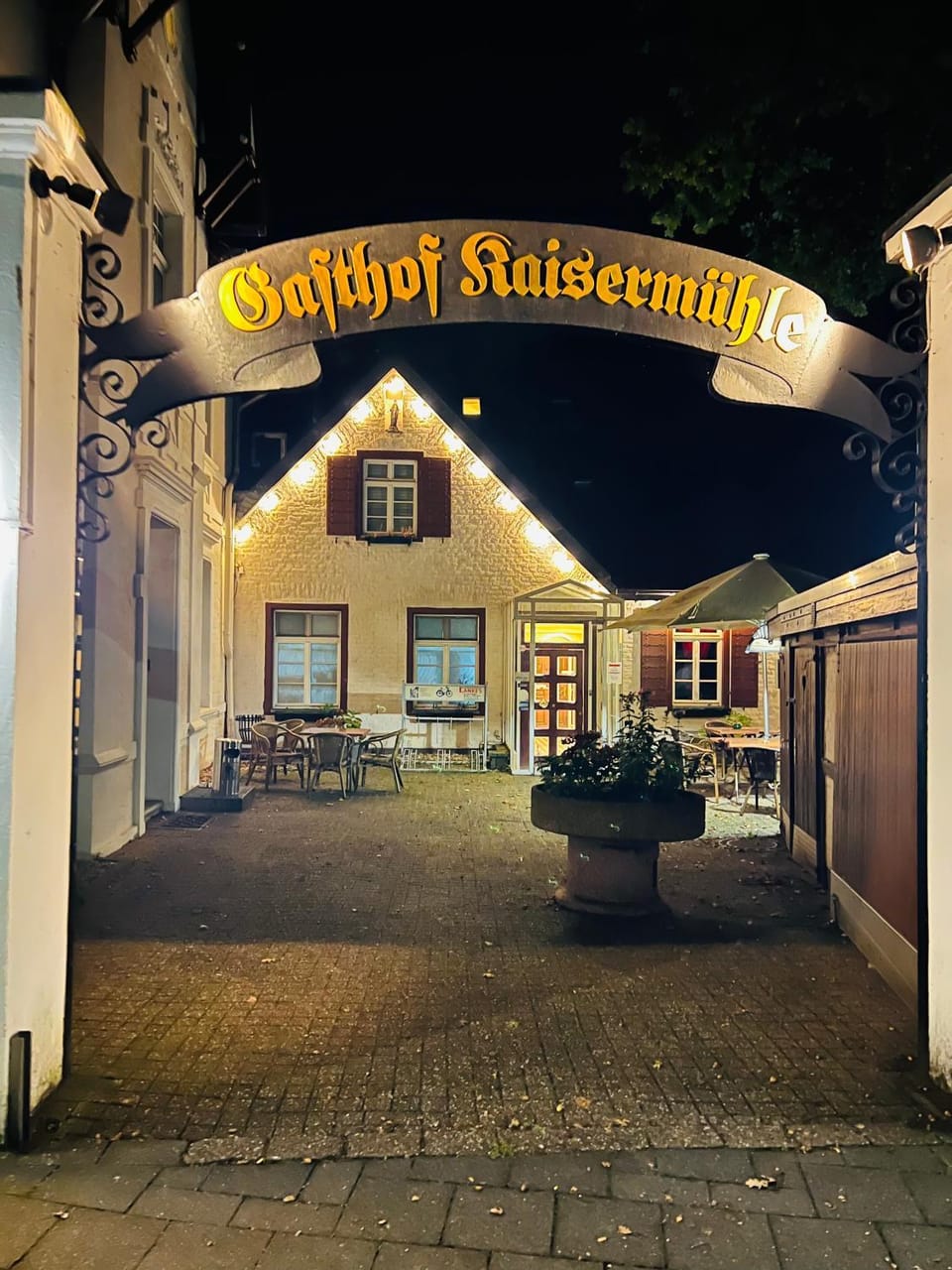 Property building, Patio, Facade/entrance, Night