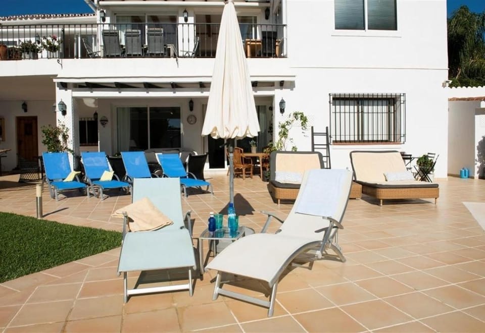 Property building, Living room, Swimming pool