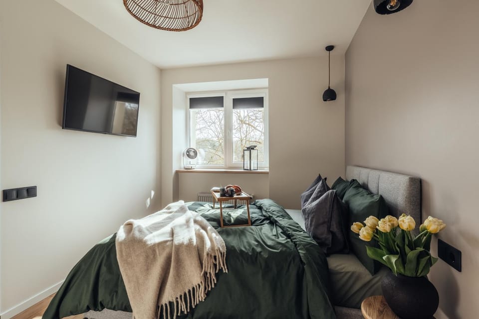 Bed, TV and multimedia, Photo of the whole room, Bedroom