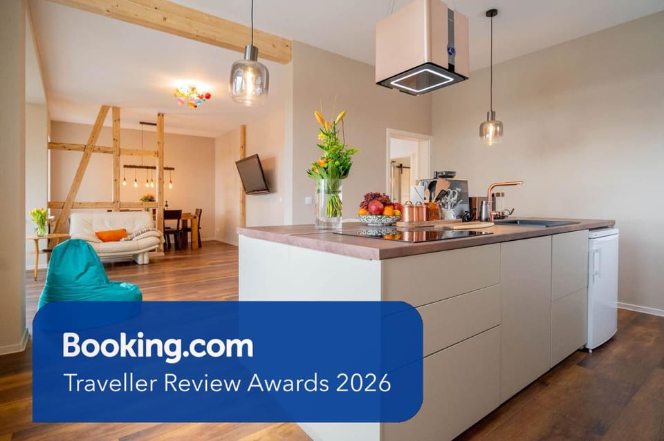 Living room, kitchen