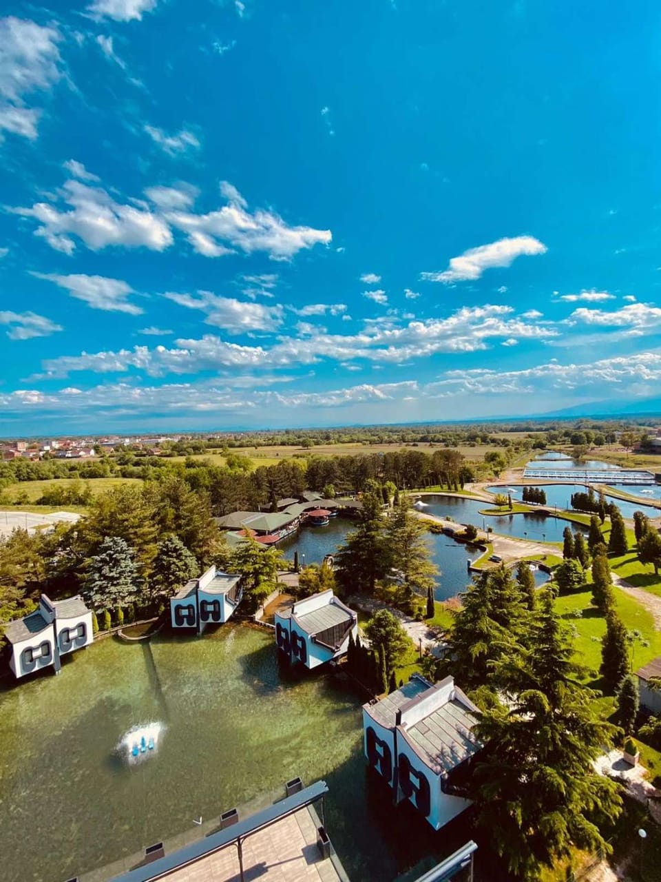 Property building, Natural landscape, Lake view
