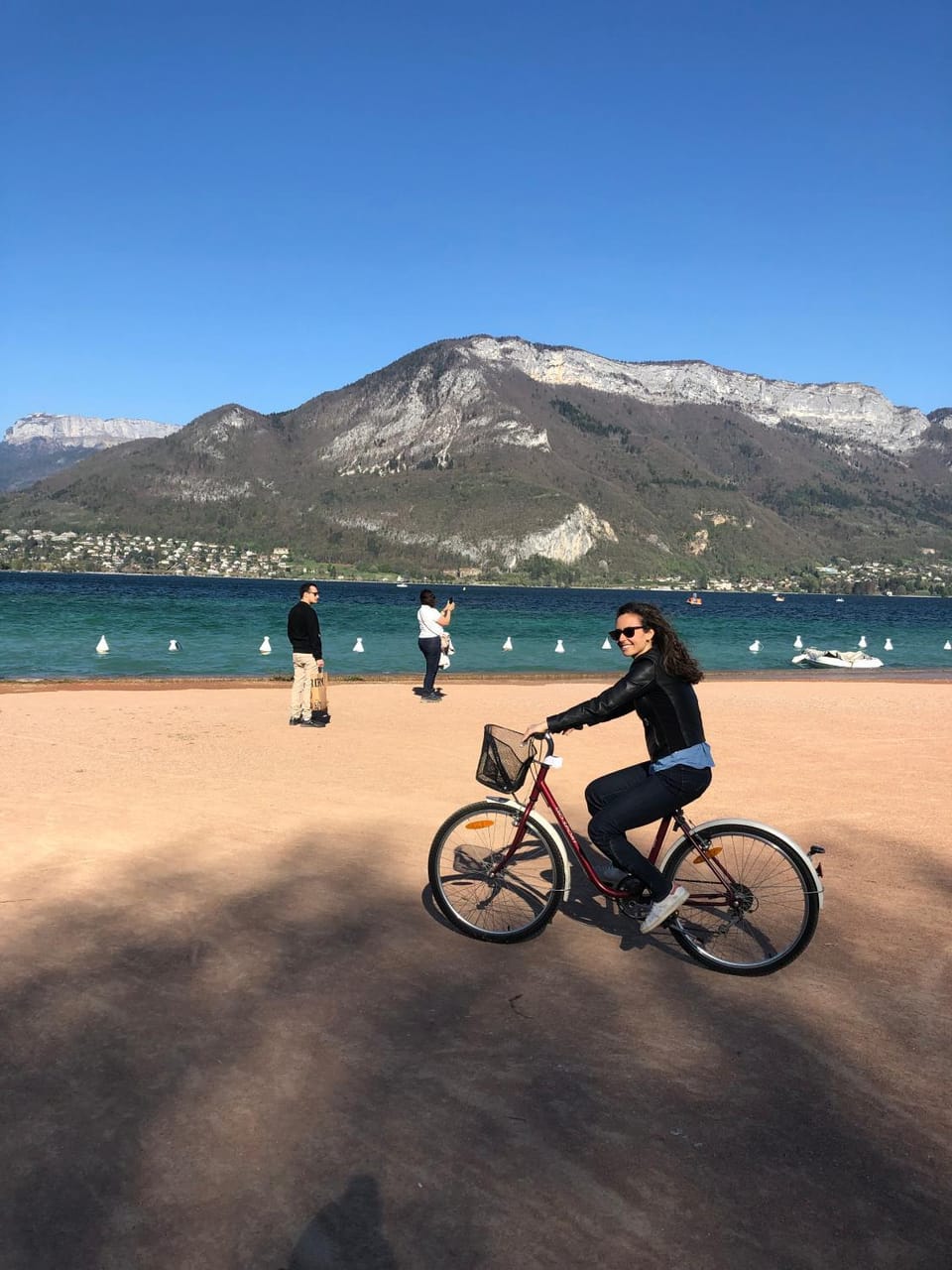 Beach, Cycling, Mountain view, Sea view