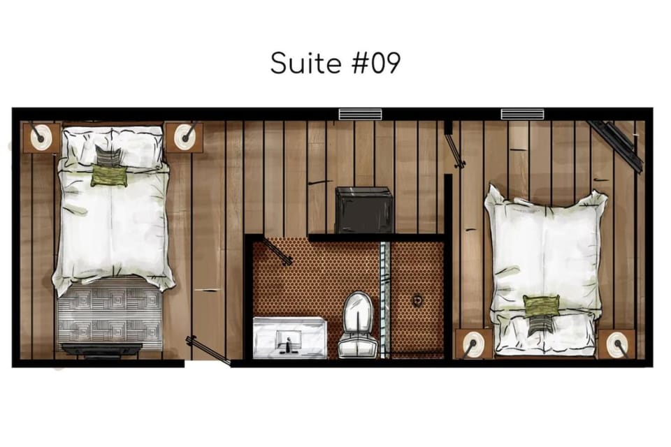 Two Bedroom - Queen in Both. Heart of Downtown Vista Apartment in Vista