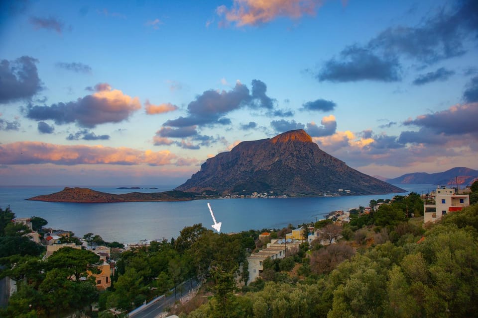 Natural landscape, Mountain view, Sea view, Sunset