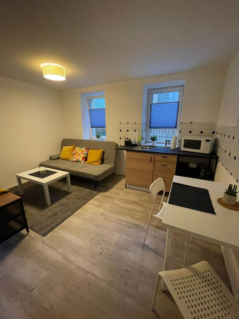 Kitchen or kitchenette, Living room, Photo of the whole room, Seating area