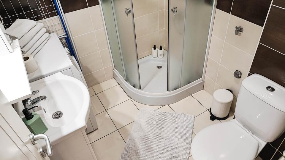 Shower, Toilet, Bathroom, towels