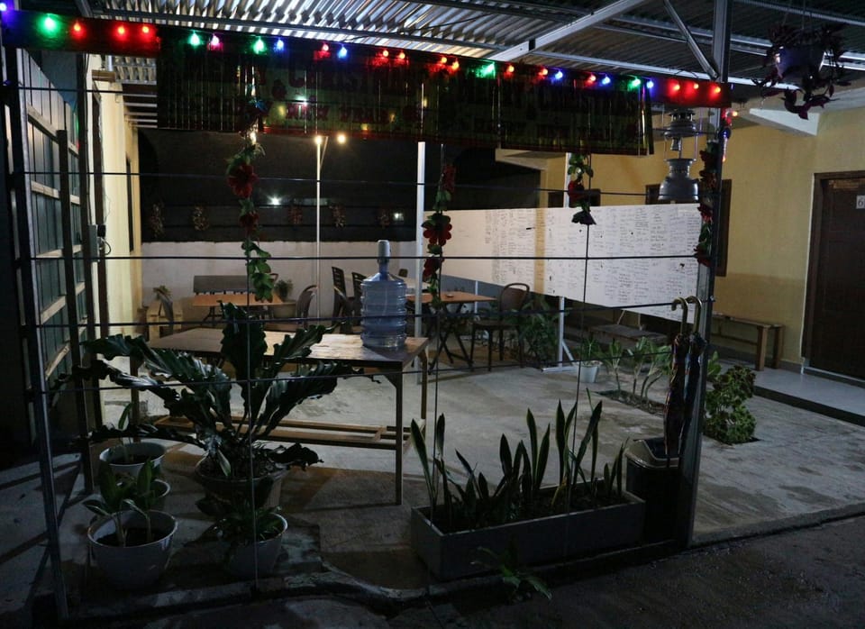 Property building, Restaurant/places to eat, Night