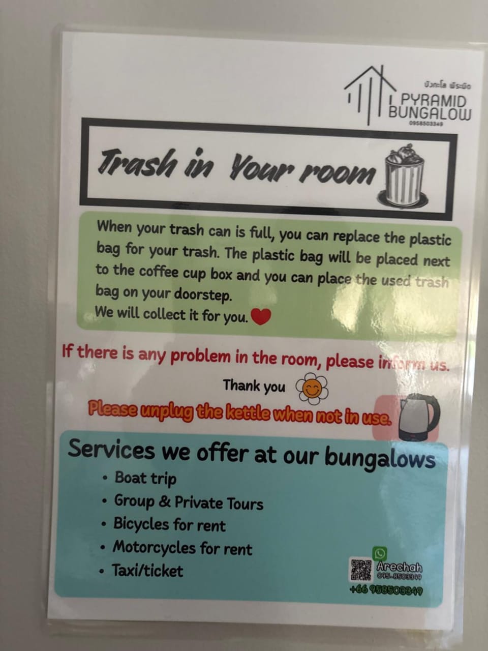 Pyramid Bangalow Bed and Breakfast in Ko Yao Noi