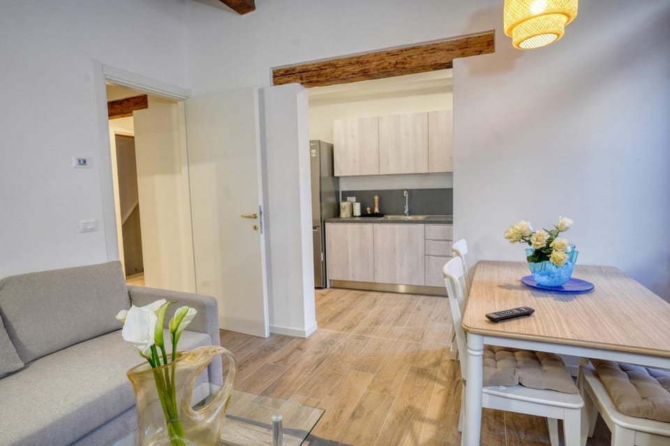 Kitchen or kitchenette, Living room, Dining area
