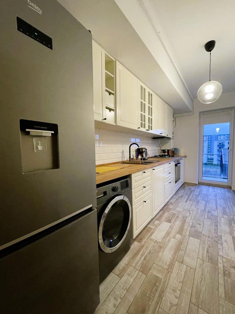Coffee/tea facilities, Kitchen or kitchenette, washing machine, washing machine, kitchen, kitchen