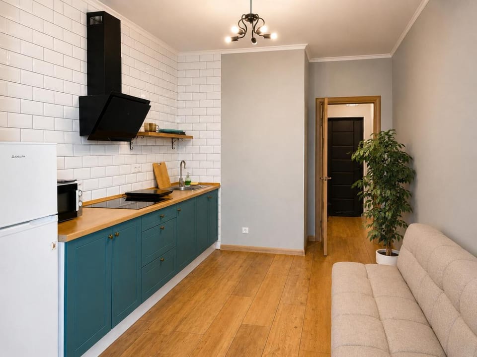 Kitchen or kitchenette, Living room