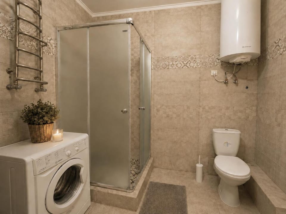 Shower, Toilet, washing machine