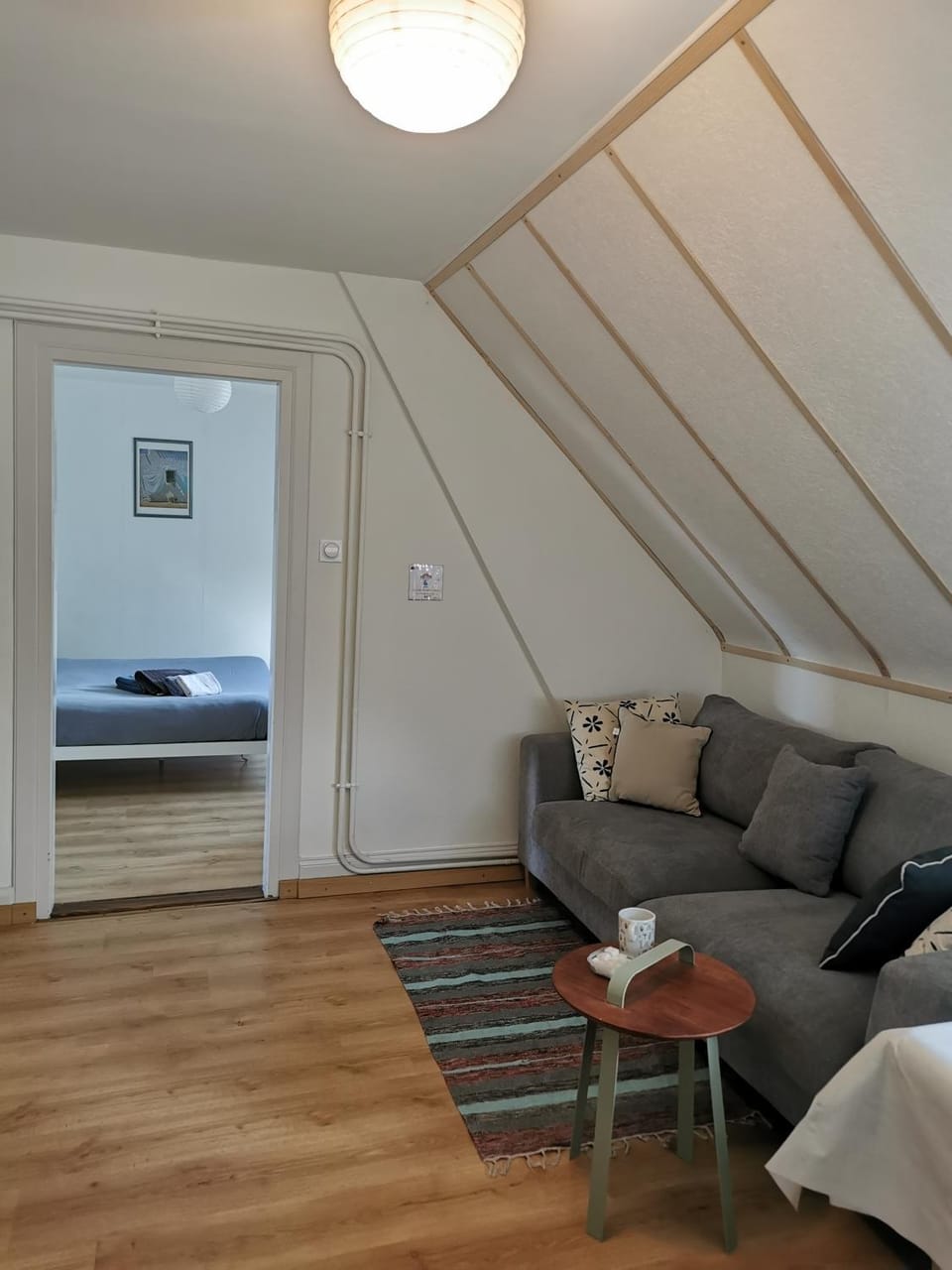 Bed, Living room, Bedroom