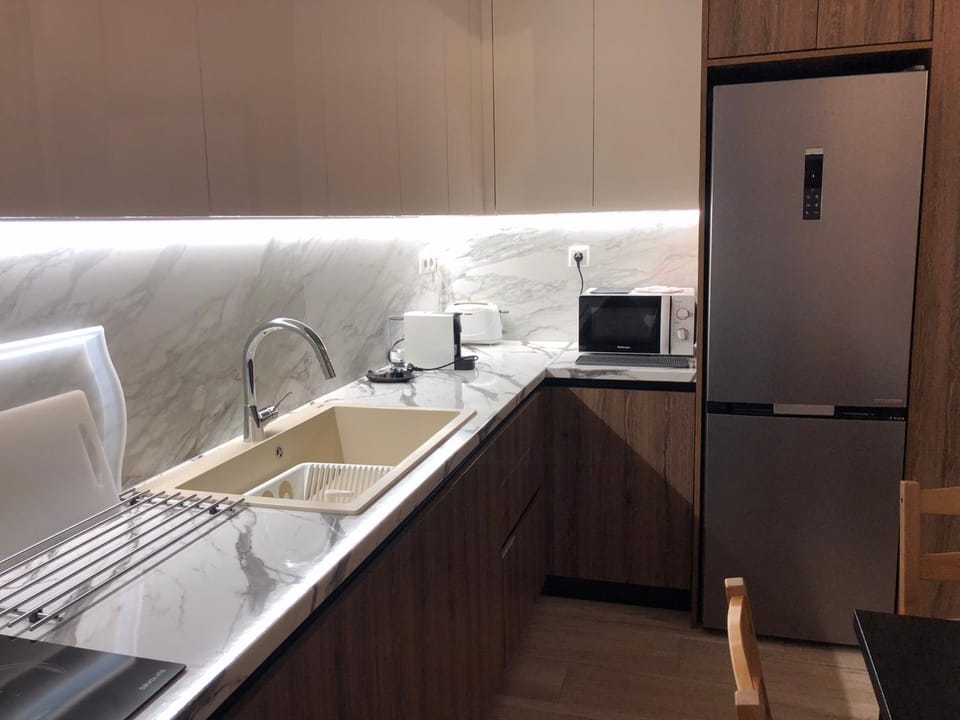 Kitchen or kitchenette, dishwasher