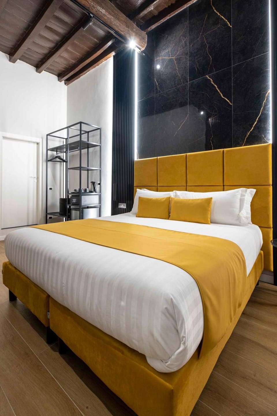 Bed, Photo of the whole room, Decorative detail, Bedroom, hair dresser, wardrobe