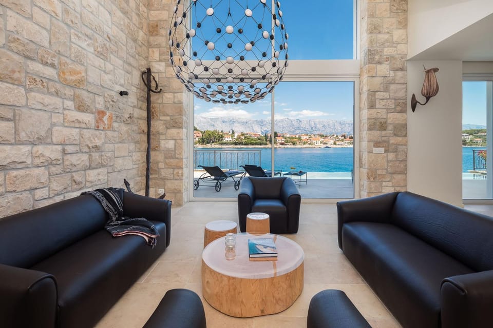 Day, Living room, Seating area, Sea view