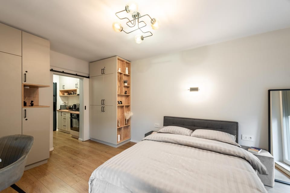 Bed, Photo of the whole room, Bedroom, wardrobe