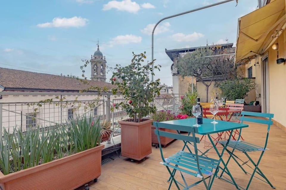 Patio, Spring, Day, View (from property/room), Balcony/Terrace, Living room, Seating area, Dining area