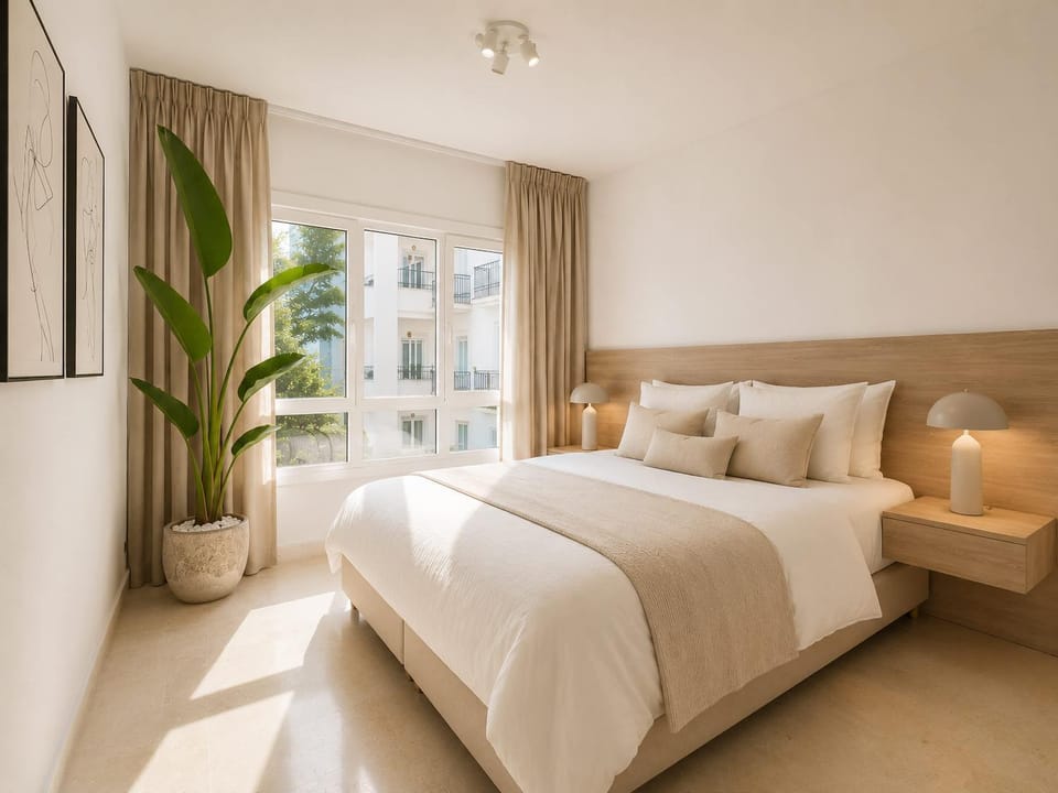 Spacious apartment Gym Paddel Club Beach Wifi Park Apartment in Marbella