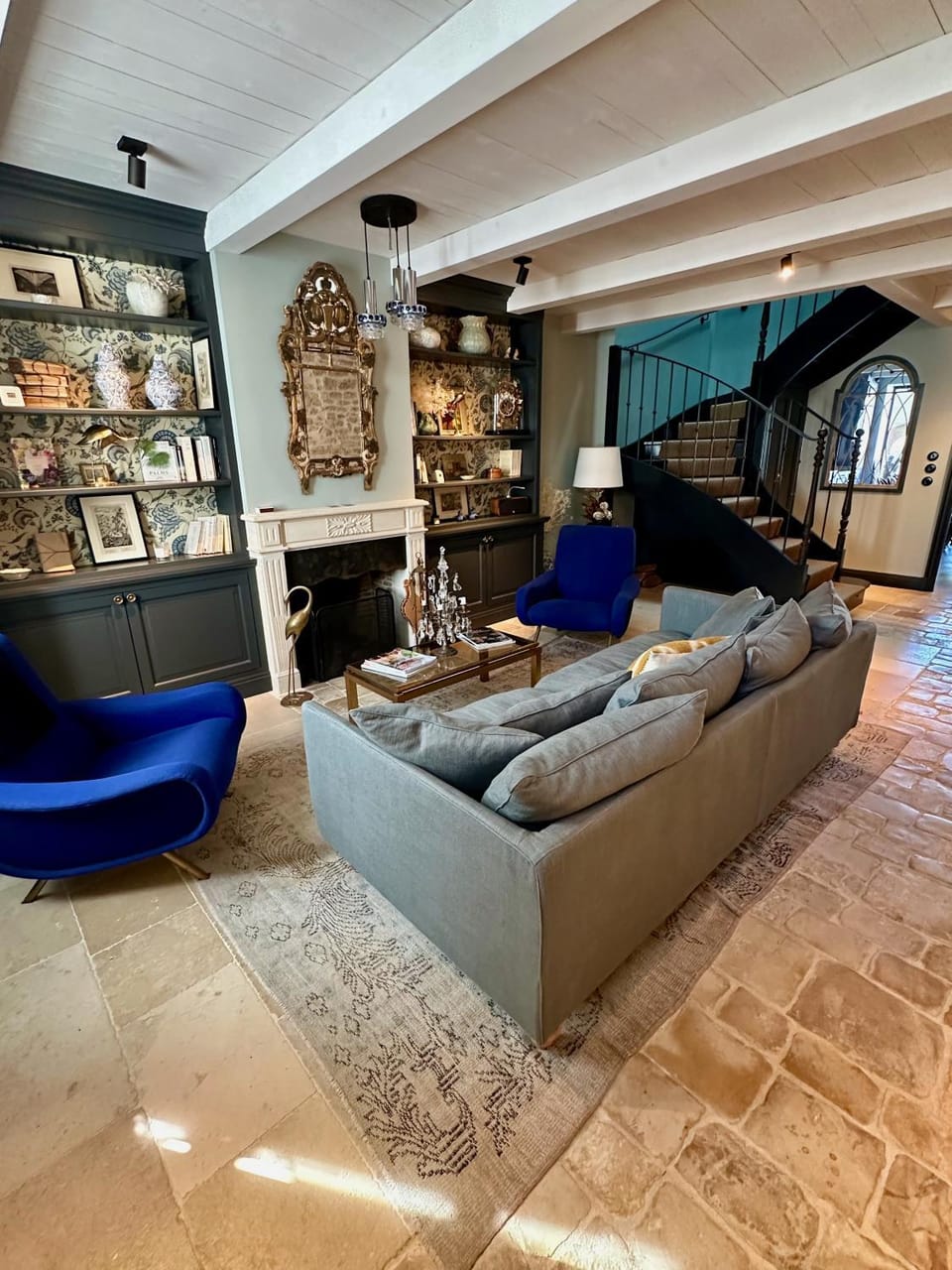 Library, Library, Living room, Seating area, fireplace, fireplace