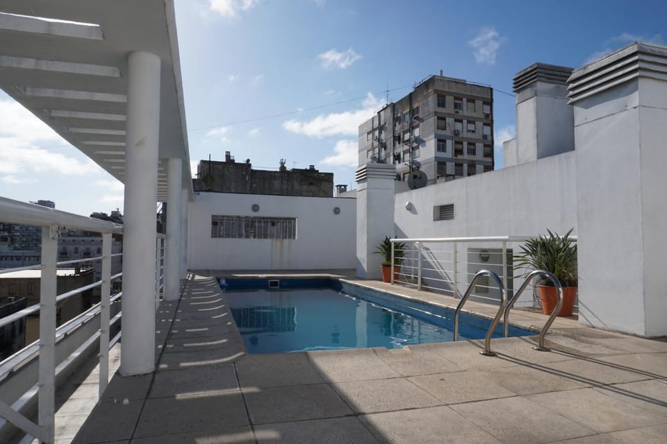 Property building, Pool view, sunbed