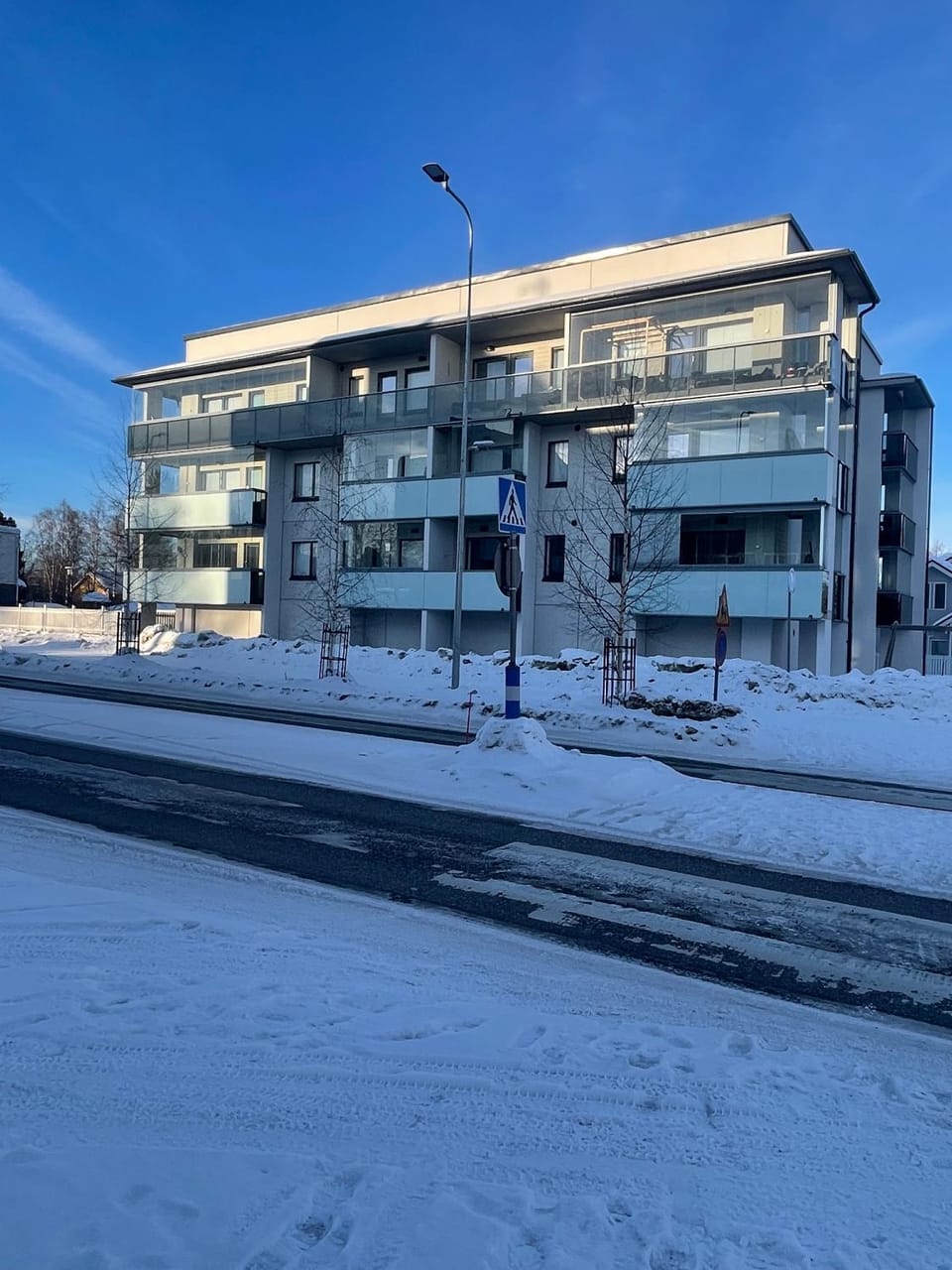 Property building, Day, Winter