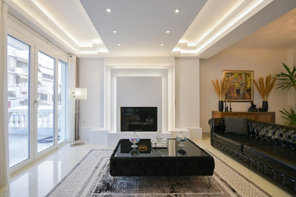 Living room, Seating area, flat iron