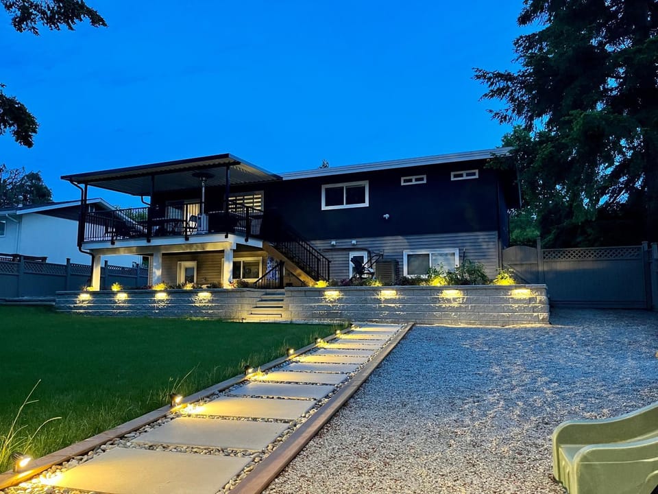 Night, Garden, Garden view