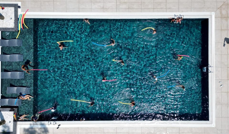 Bird's eye view, Pool view, Swimming pool, Entertainment, children, Family