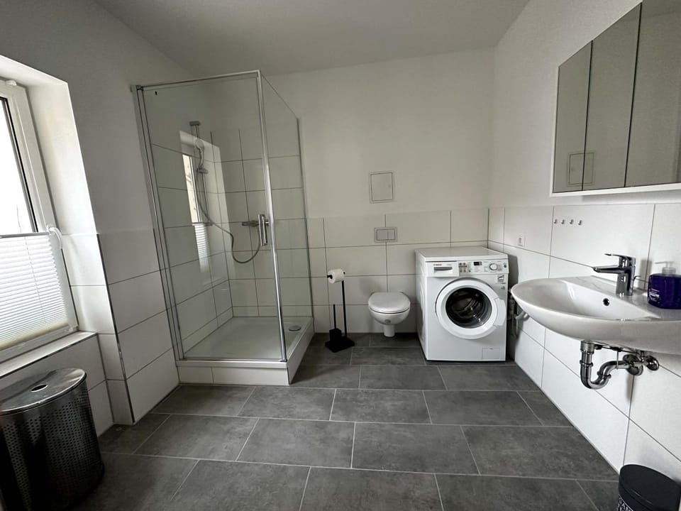 Shower, Toilet, Bathroom, washing machine