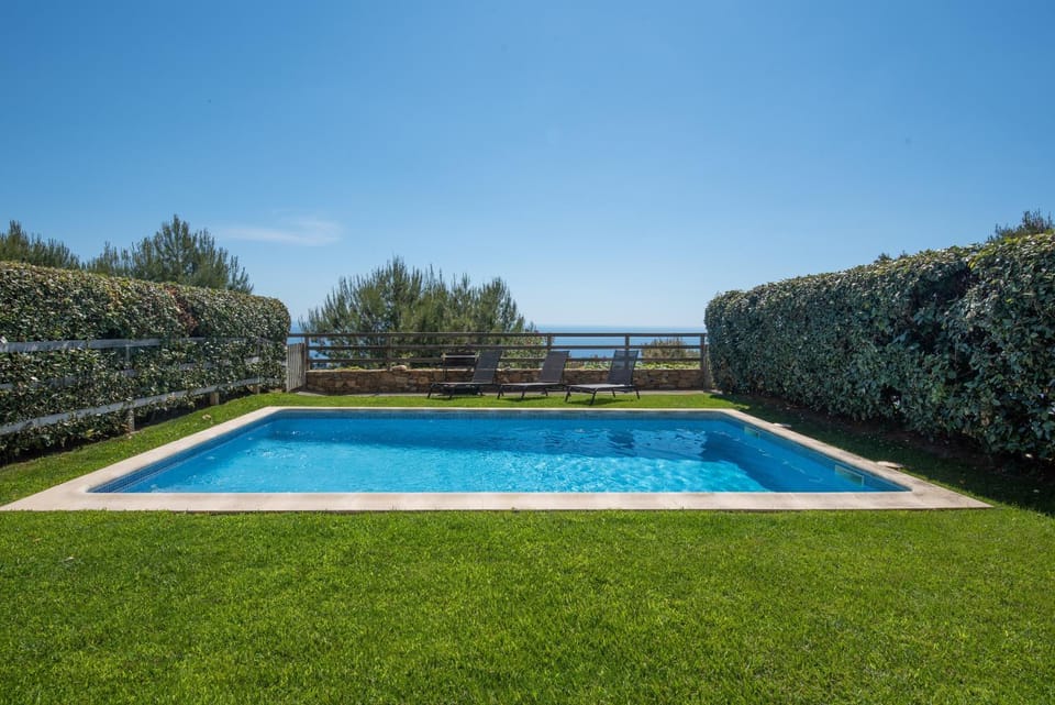 Property building, Living room, Swimming pool