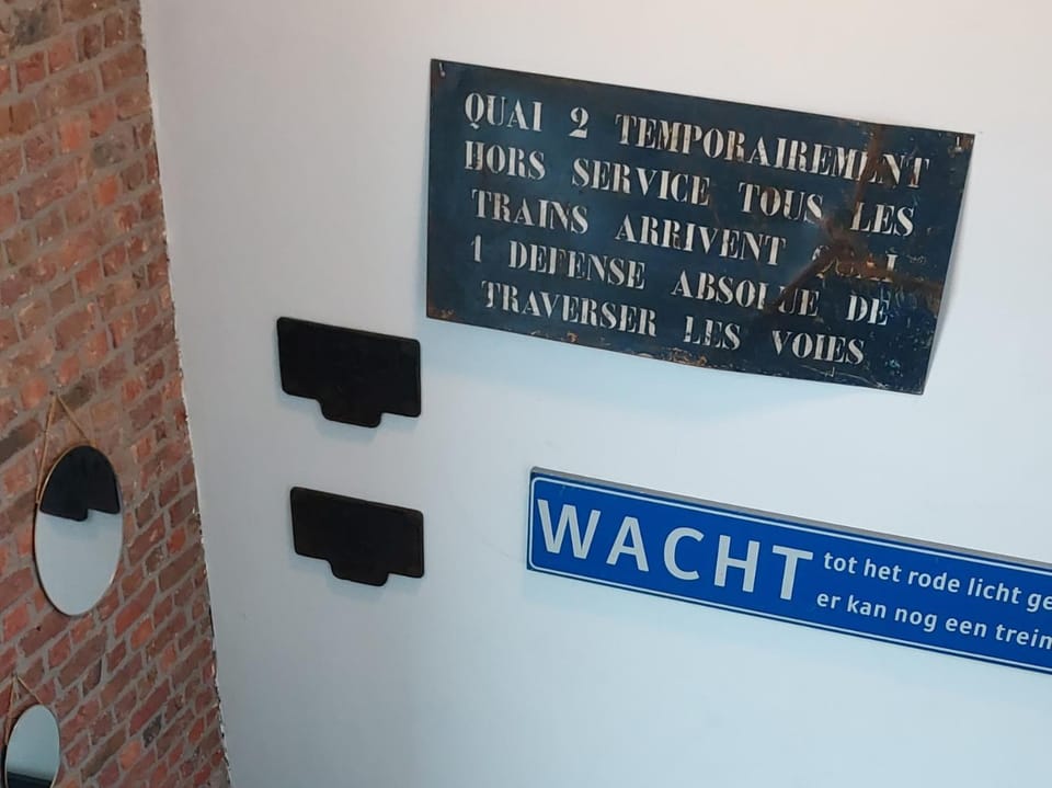 De oude statie House in Flanders
