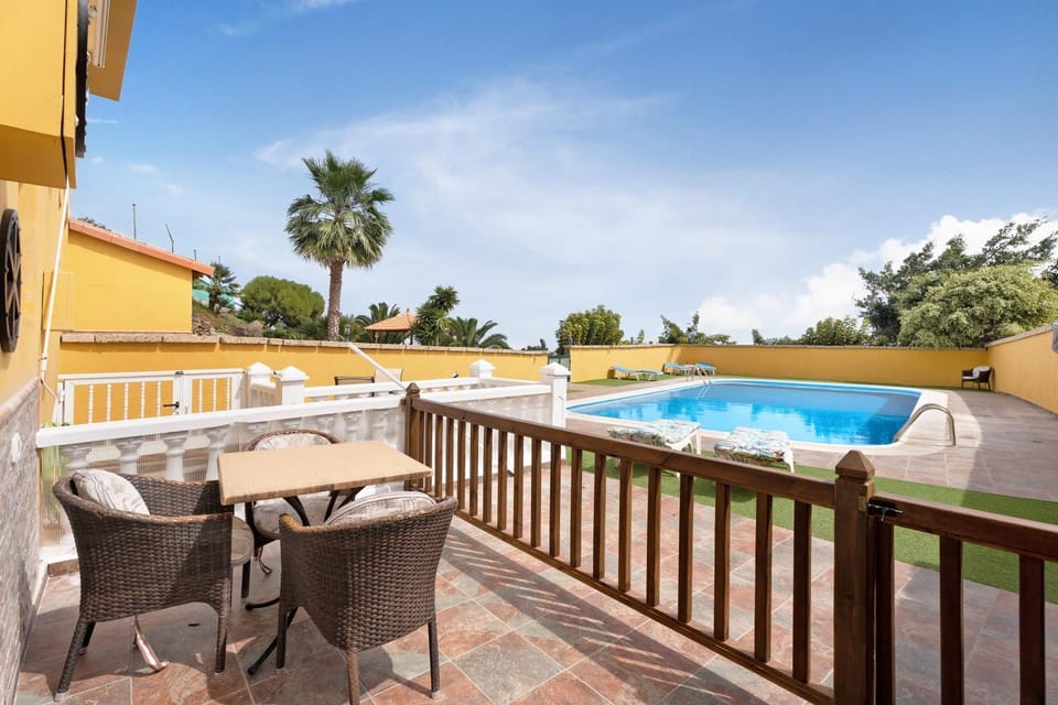 Property building, Living room, Swimming pool