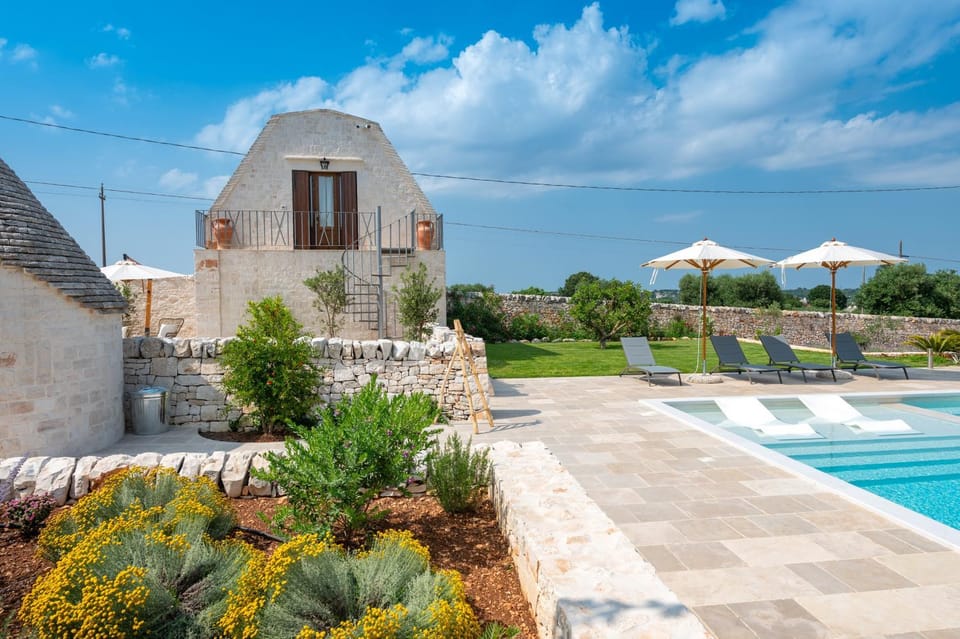 Property building, Living room, Swimming pool