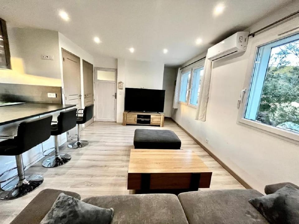 Communal lounge/ TV room, Living room, air conditioner