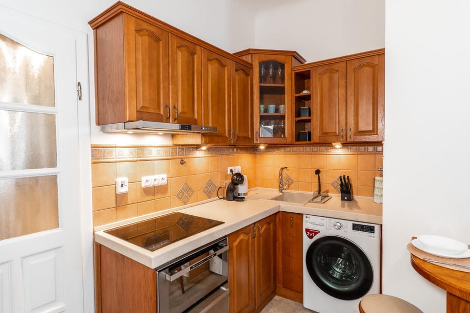 Kitchen or kitchenette, dishwasher, pet friendly, stove, washing machine